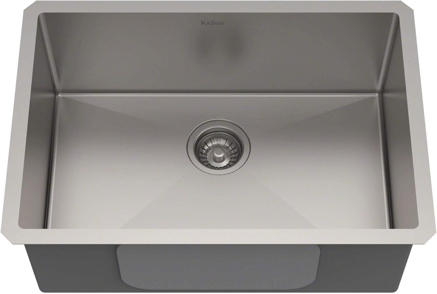 Standart PRO 26-Inch 16 Gauge Undermount Single Bowl Stainless Steel Kitchen Sink, KHU100-26
