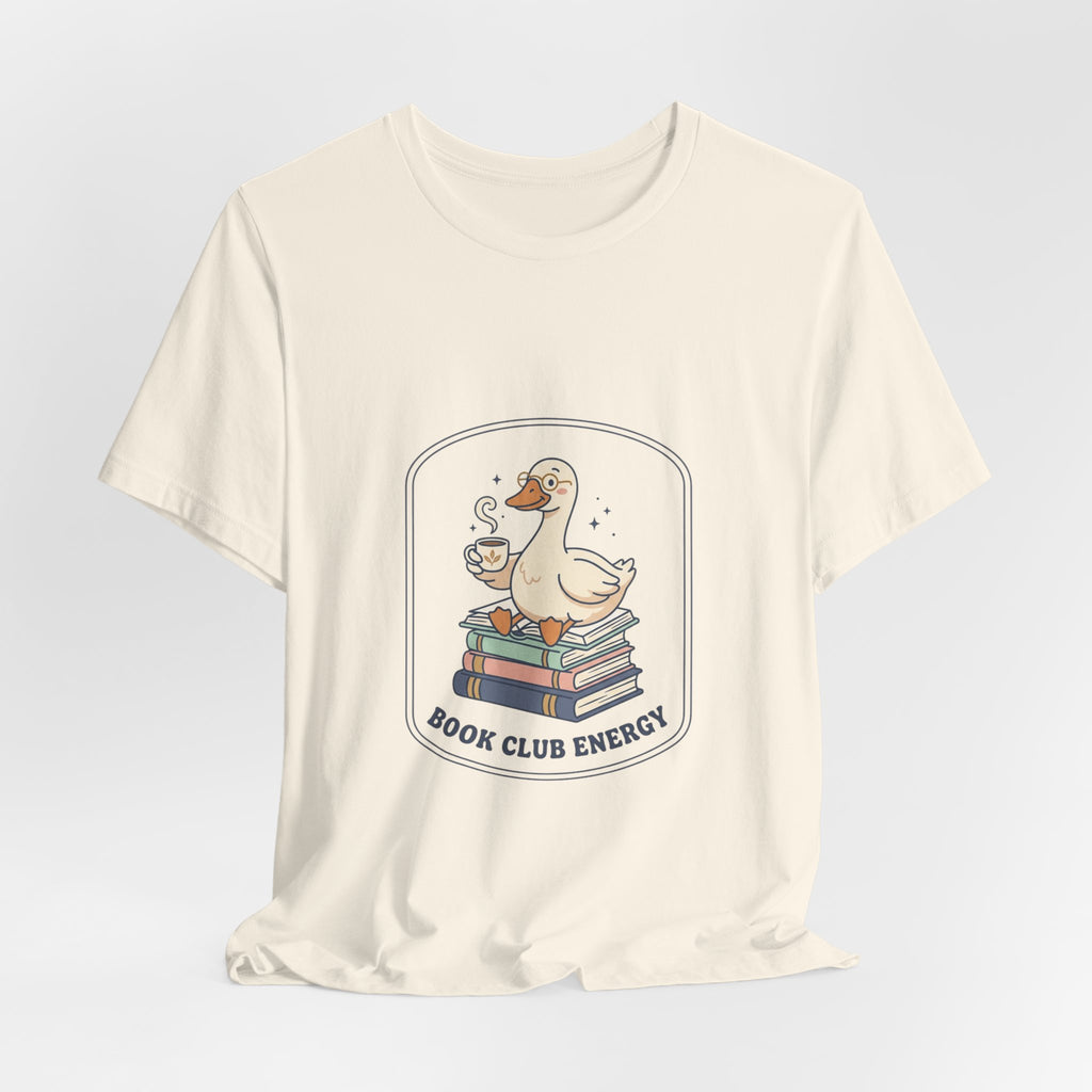 Book Club Energy T-Shirt | silly humor, goofy animal