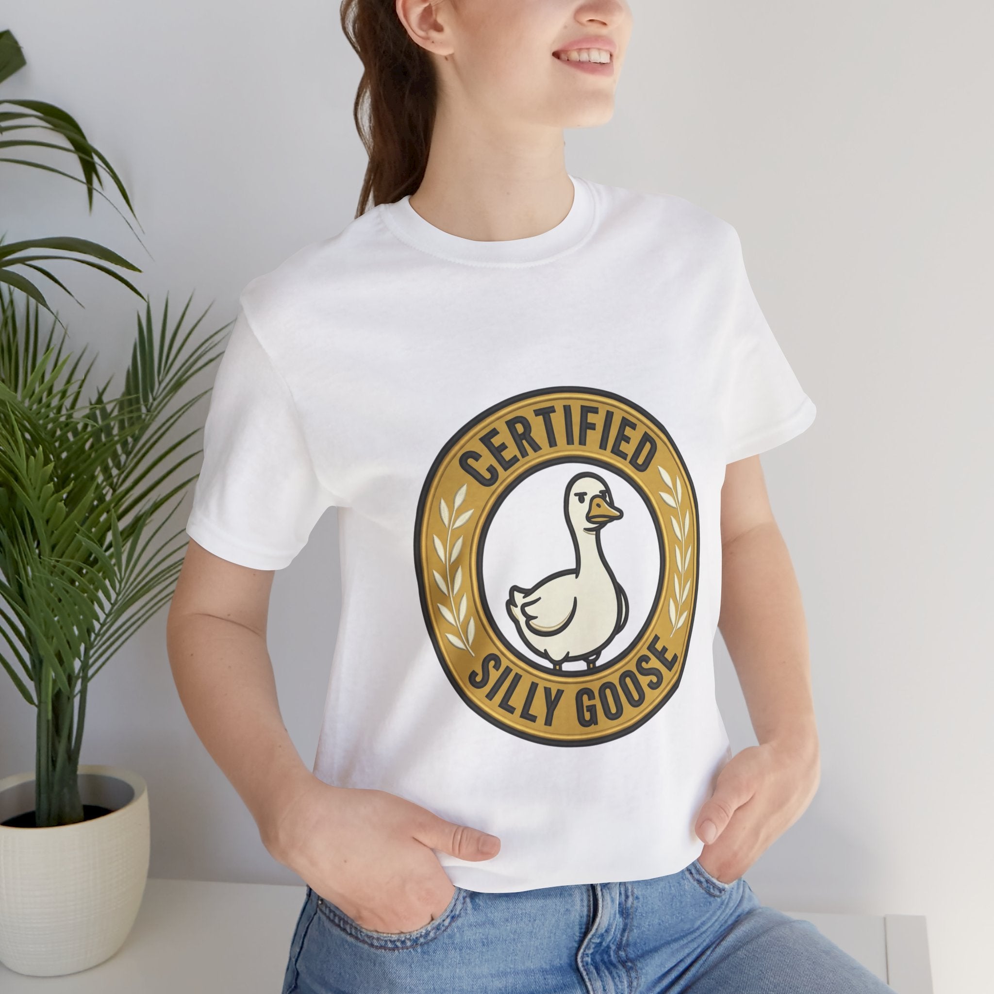 Certified Silly Goose Tee | goofy animal, wholesome humor