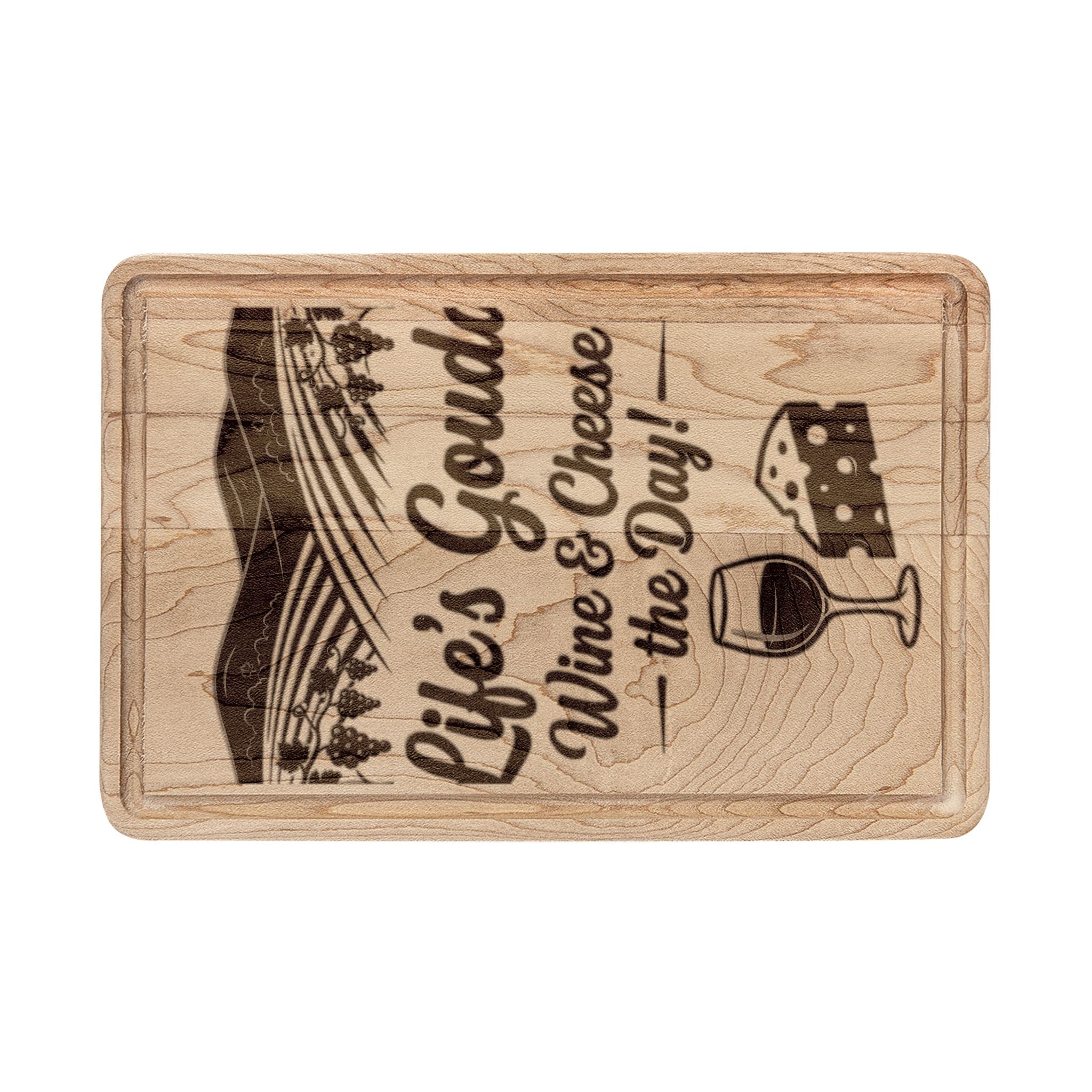 Life's Gouda Cheese Board, Engraved Wooden Cutting Board
