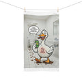 Silly Goose Holding Beer Hand Towel | Funny Bathroom Novelty