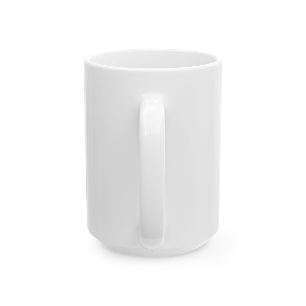 Worxican Logo Ceramic Mug – Monochrome Emblem Coffee Cup (11oz or 15oz)