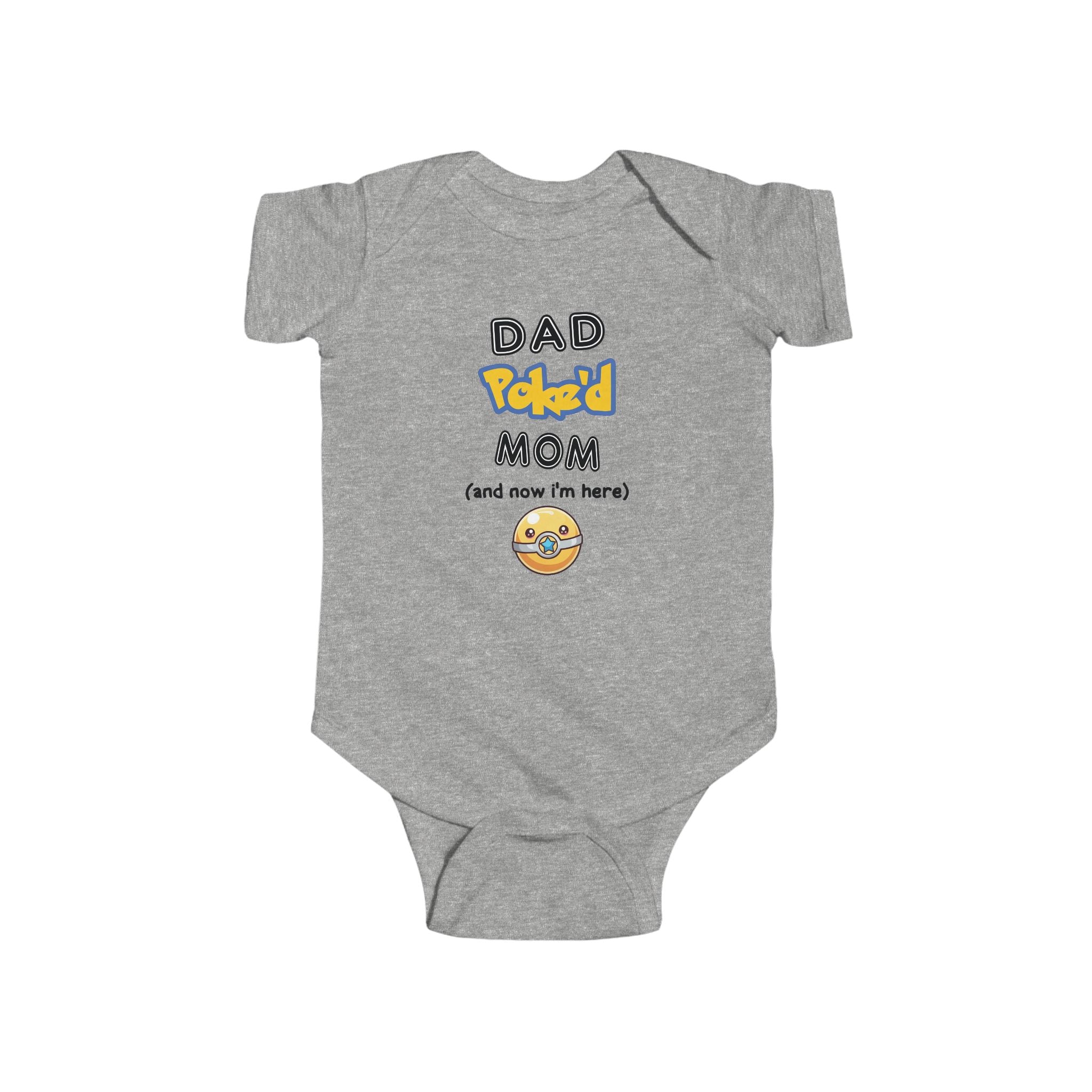 Dad Pokéd Mom baby bodysuit | Infant Bodysuit, Outfit Clothing