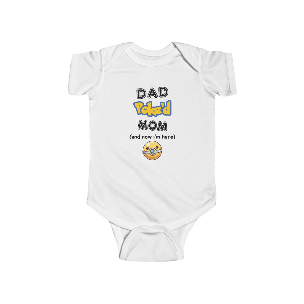 Dad Pokéd Mom baby bodysuit | Infant Bodysuit, Outfit Clothing