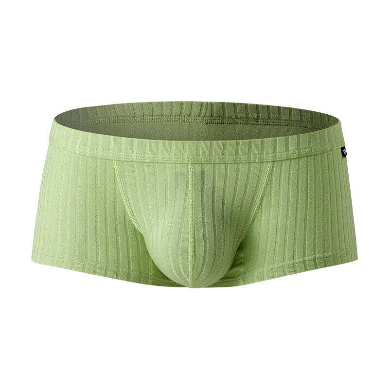 Men'S Sexy Underwear Low Waist Briefs U Pouch Boxers Striped Shorts Underpants