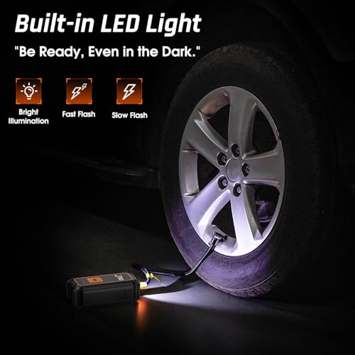 Portable Tire Inflator – Fast & Cordless Air Compressor for Cars, Bikes & More