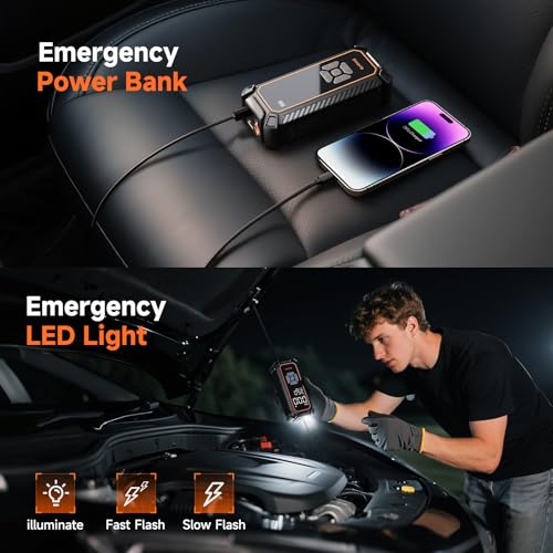 Portable Tire Inflator – Fast & Cordless Air Compressor for Cars, Bikes & More