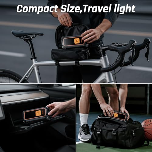 Portable Tire Inflator – Fast & Cordless Air Compressor for Cars, Bikes & More