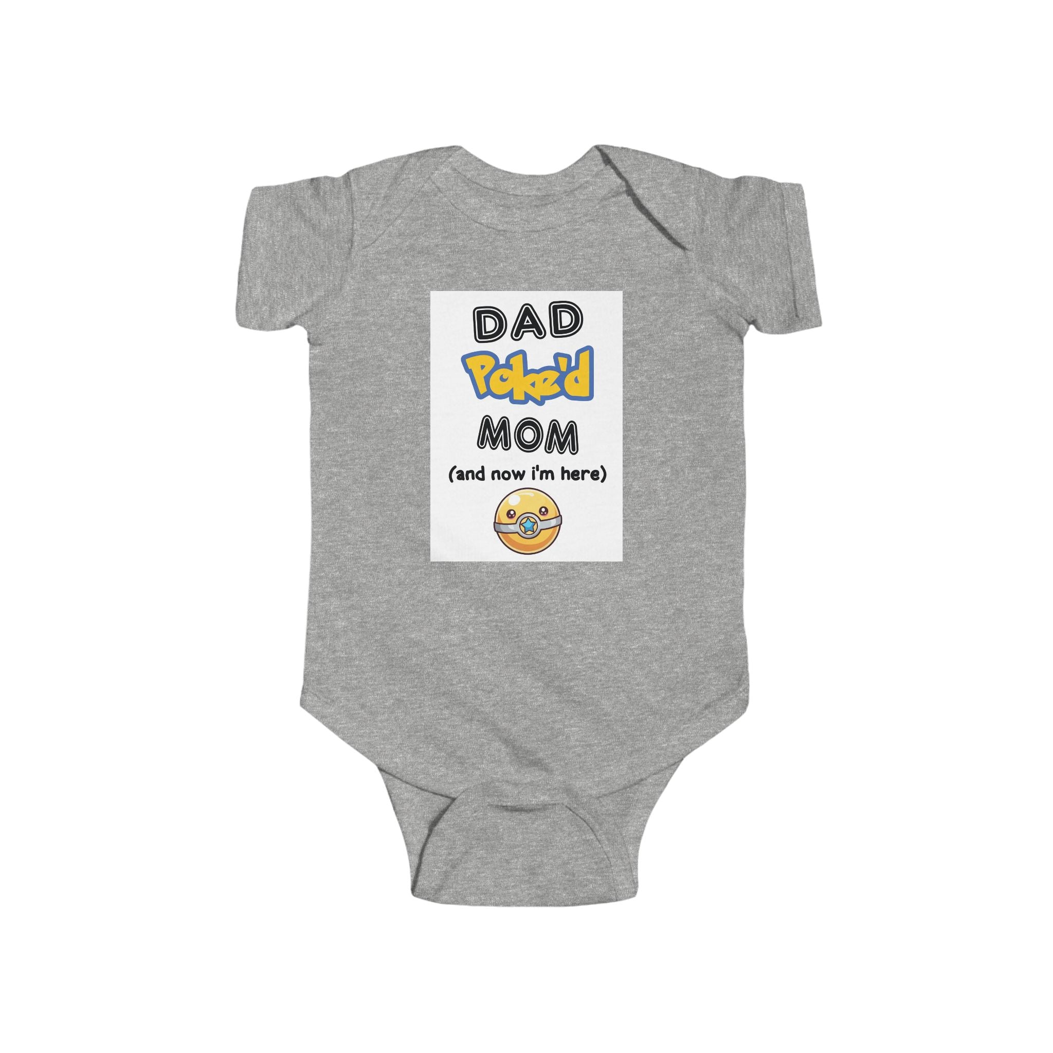 Dad Pokéd Mom baby bodysuit | Infant Bodysuit, Outfit Clothing