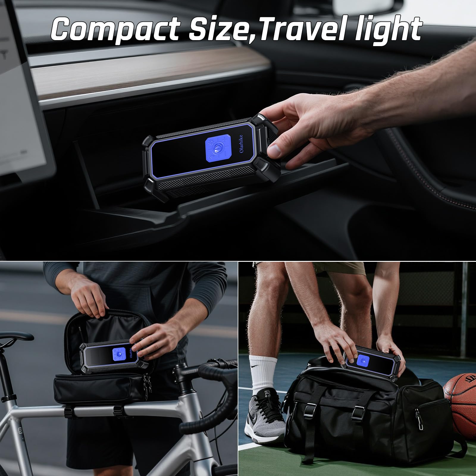 Portable Tire Inflator – Fast & Cordless Air Compressor for Cars, Bikes & More