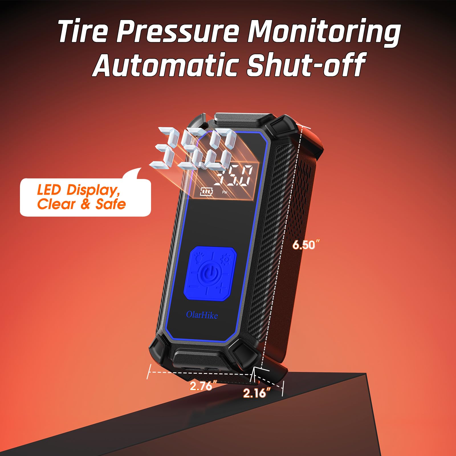 Portable Tire Inflator – Fast & Cordless Air Compressor for Cars, Bikes & More