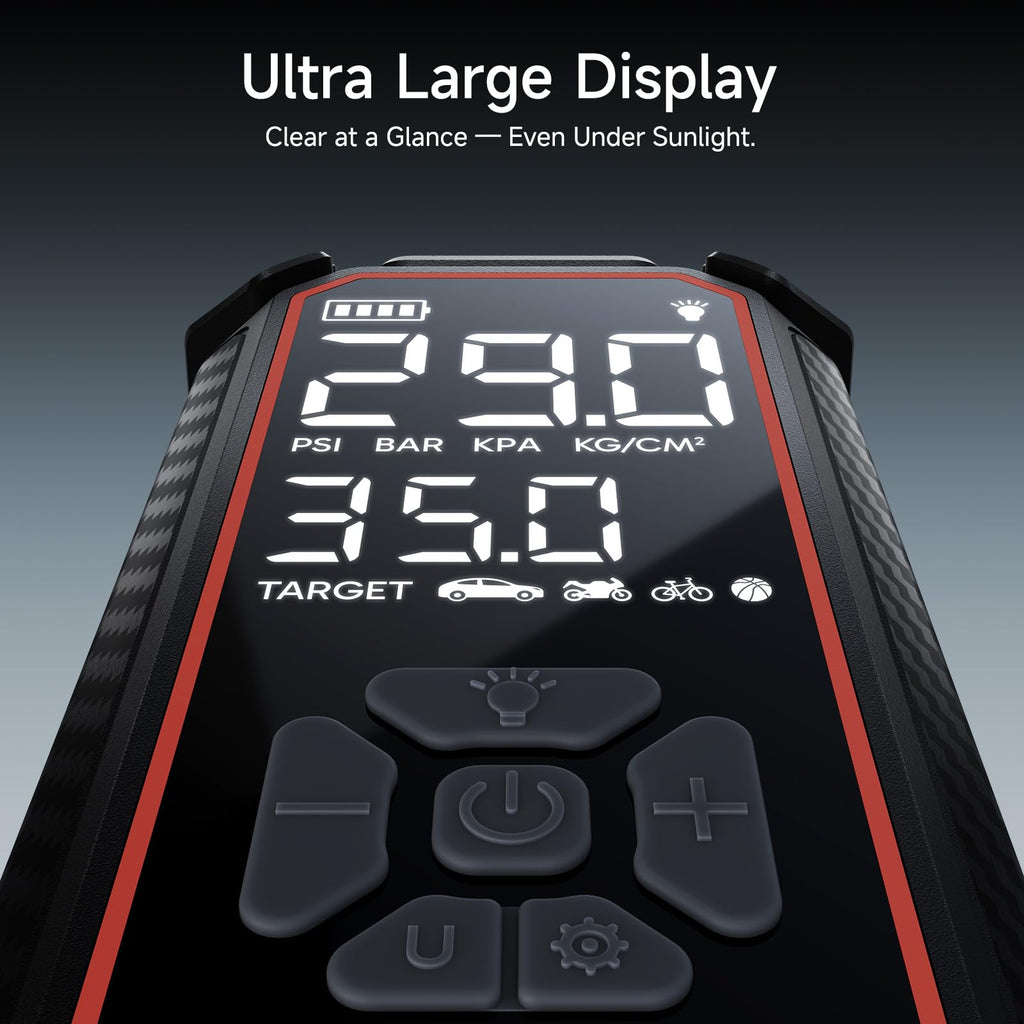 Portable Tire Inflator – Fast & Cordless Air Compressor for Cars, Bikes & More