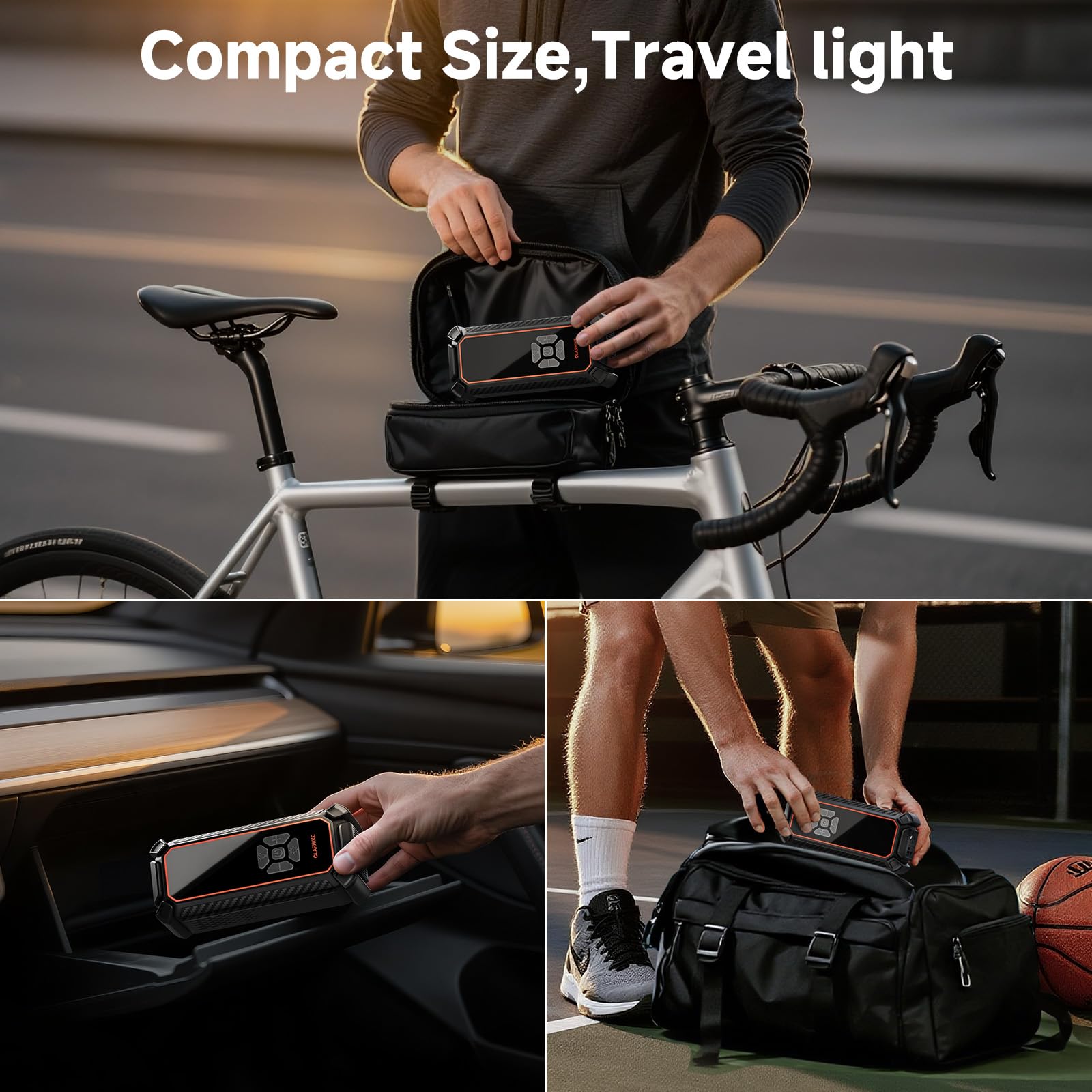 Portable Tire Inflator – Fast & Cordless Air Compressor for Cars, Bikes & More