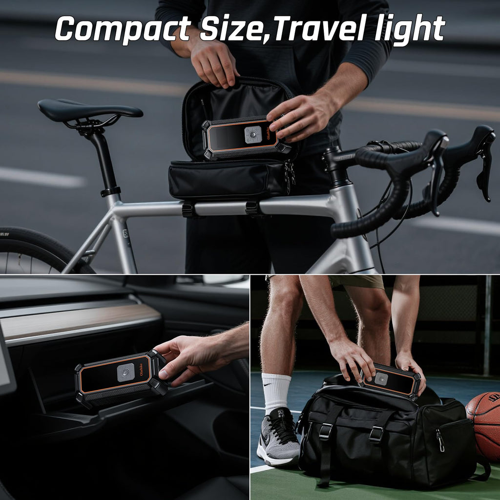 Portable Tire Inflator – Fast & Cordless Air Compressor for Cars, Bikes & More
