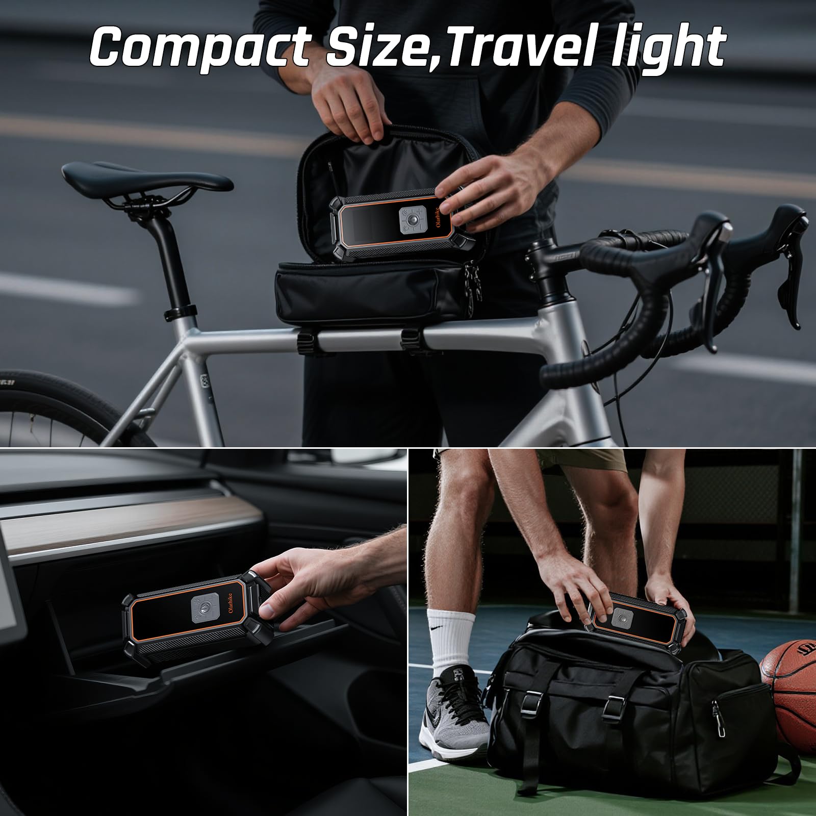 Portable Tire Inflator – Fast & Cordless Air Compressor for Cars, Bikes & More