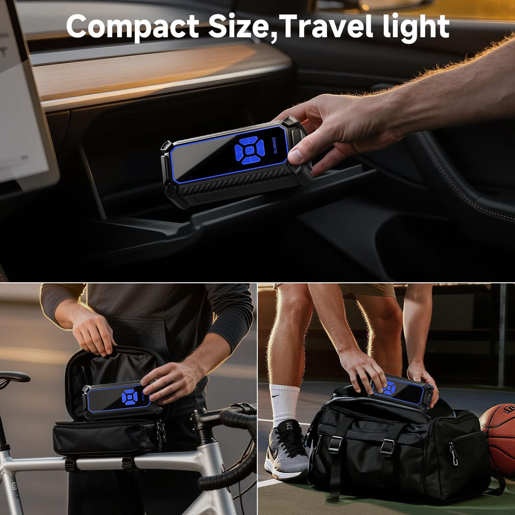 Portable Tire Inflator – Fast & Cordless Air Compressor for Cars, Bikes & More