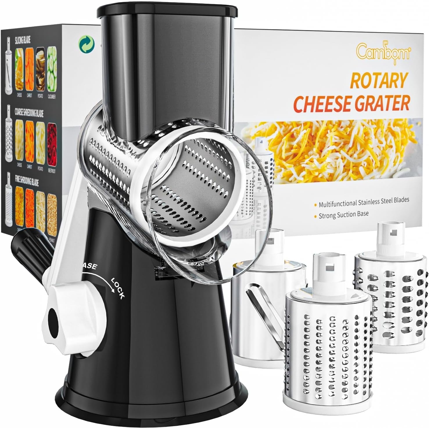 Easy Spin Cheese Grater